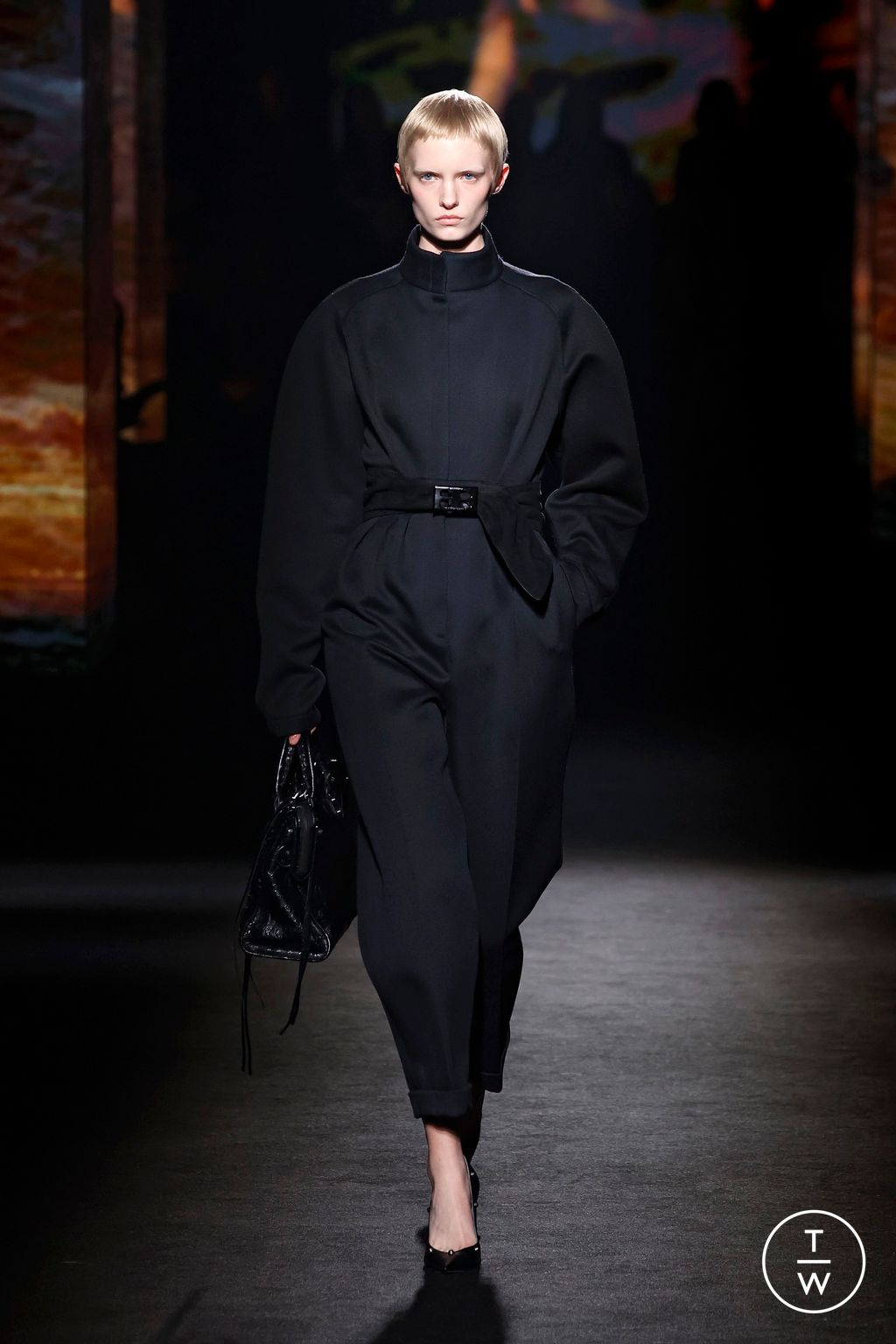 Fashion Week Paris Fall/Winter 2026 look 5 de la collection Balenciaga womenswear