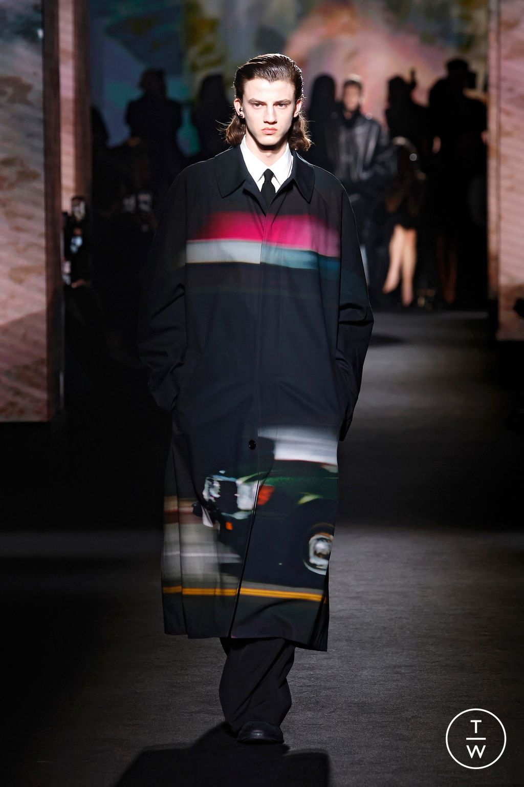 Fashion Week Paris Fall/Winter 2026 look 7 de la collection Balenciaga womenswear