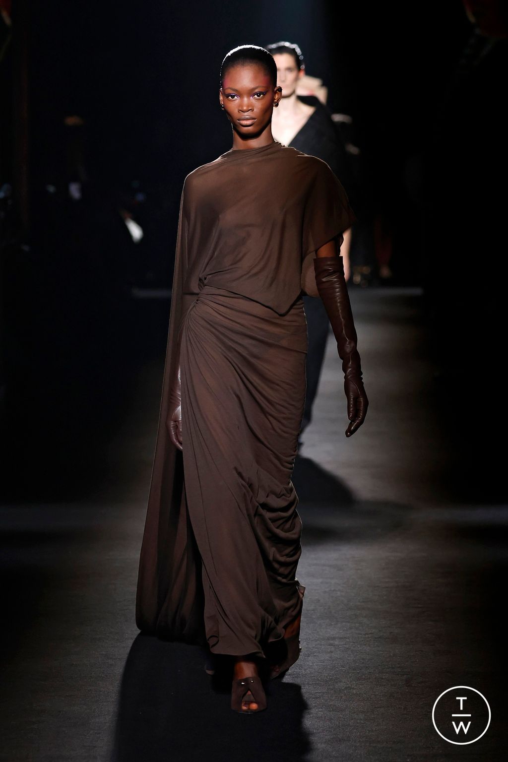 Fashion Week Paris Fall/Winter 2026 look 50 de la collection Balenciaga womenswear