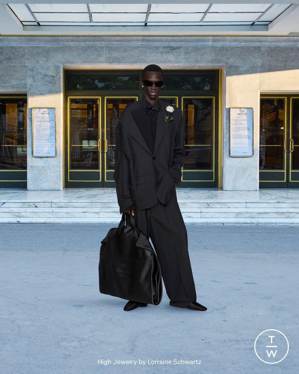 Fashion Week Paris Fall/Winter 2025 look 28 de la collection Balenciaga couture