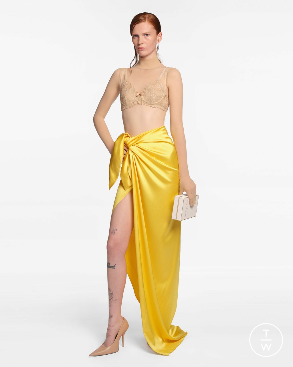 Fashion Week Paris Resort 2026 look 46 from the Balenciaga collection womenswear