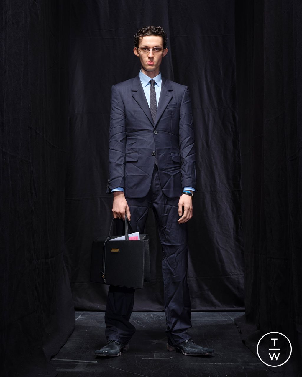 Fashion Week Paris Fall/Winter 2025 look 3 from the Balenciaga collection womenswear