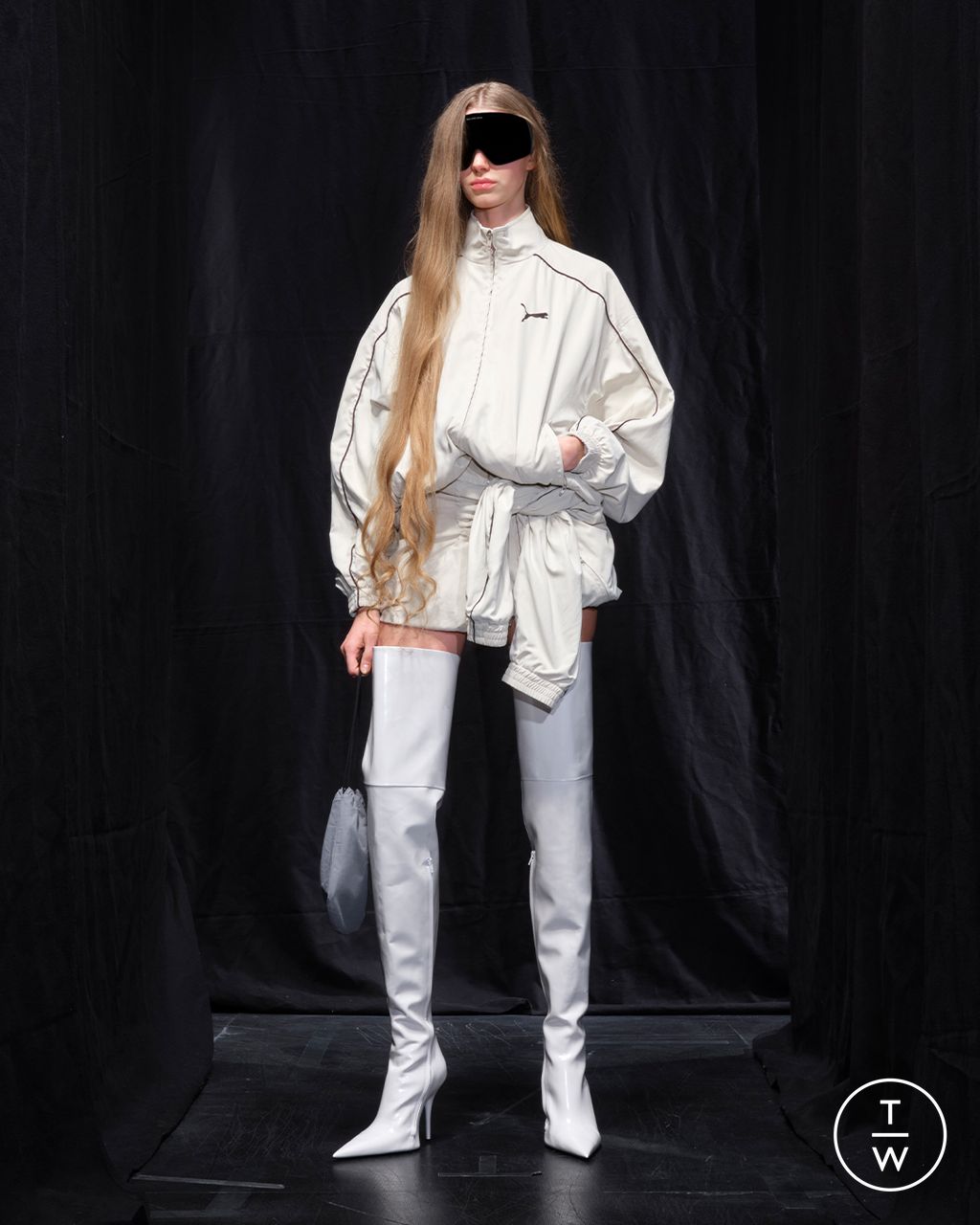 Fashion Week Paris Fall/Winter 2025 look 47 from the Balenciaga collection womenswear