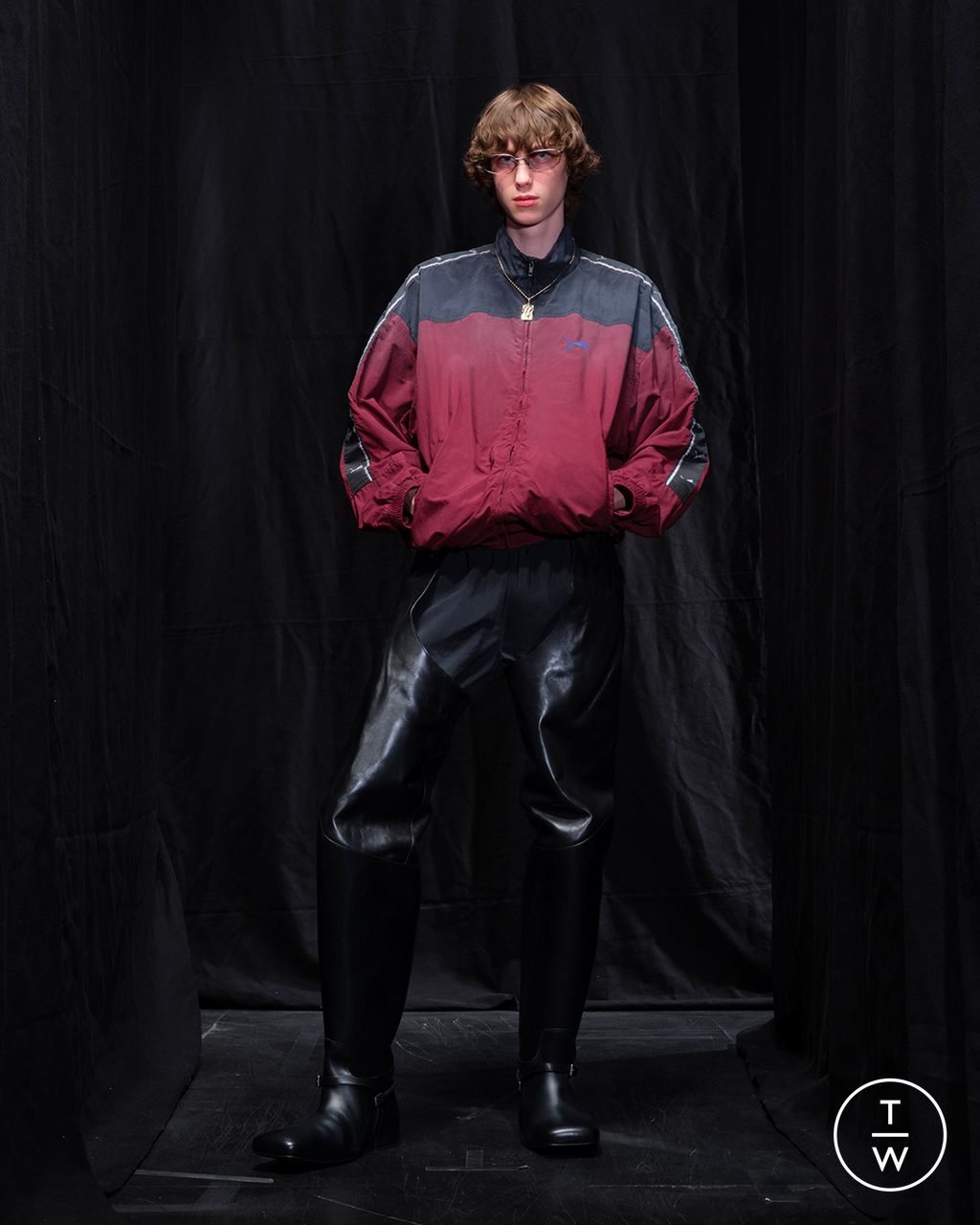 Fashion Week Paris Fall/Winter 2025 look 50 from the Balenciaga collection womenswear