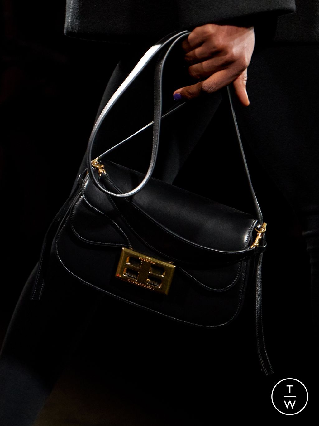 Fashion Week Paris Fall/Winter 2026 look 2 from the Balenciaga collection womenswear accessories