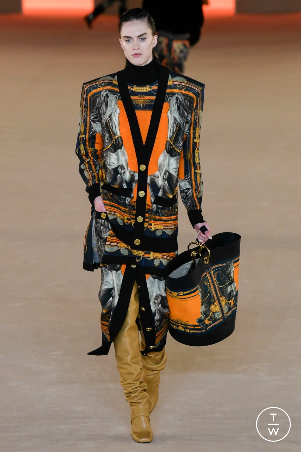 Fashion Week Paris Fall/Winter 2020 look 26 de la collection Balmain womenswear