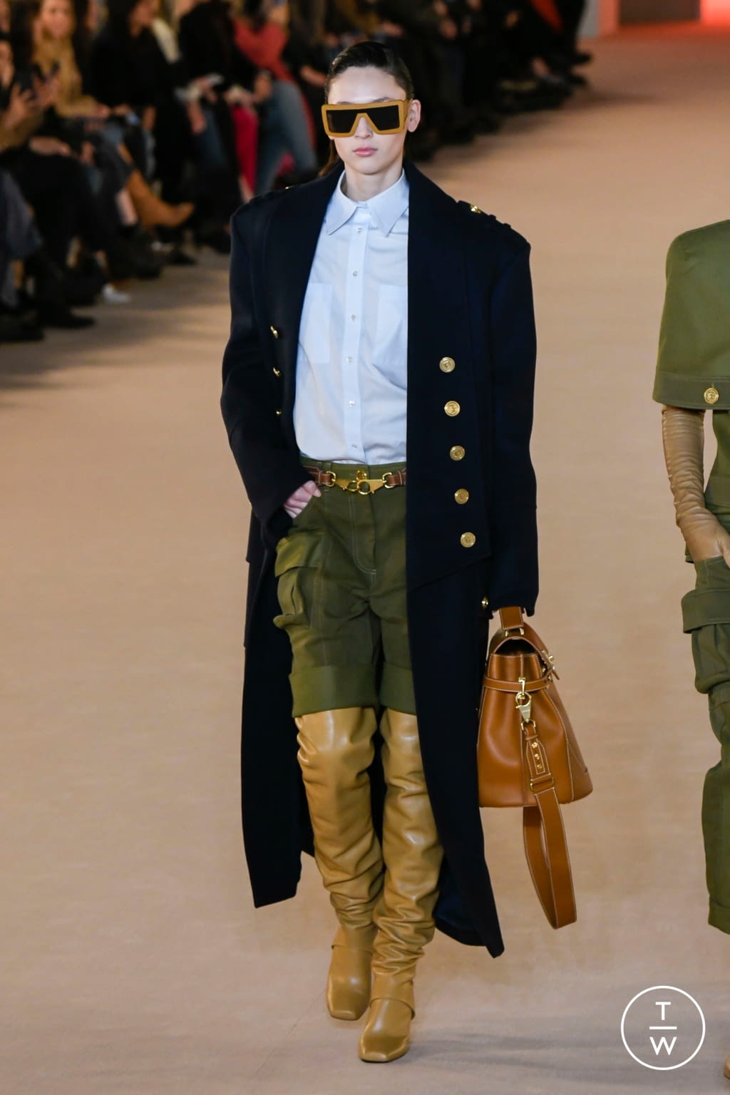 Fashion Week Paris Fall/Winter 2020 look 43 from the Balmain collection womenswear