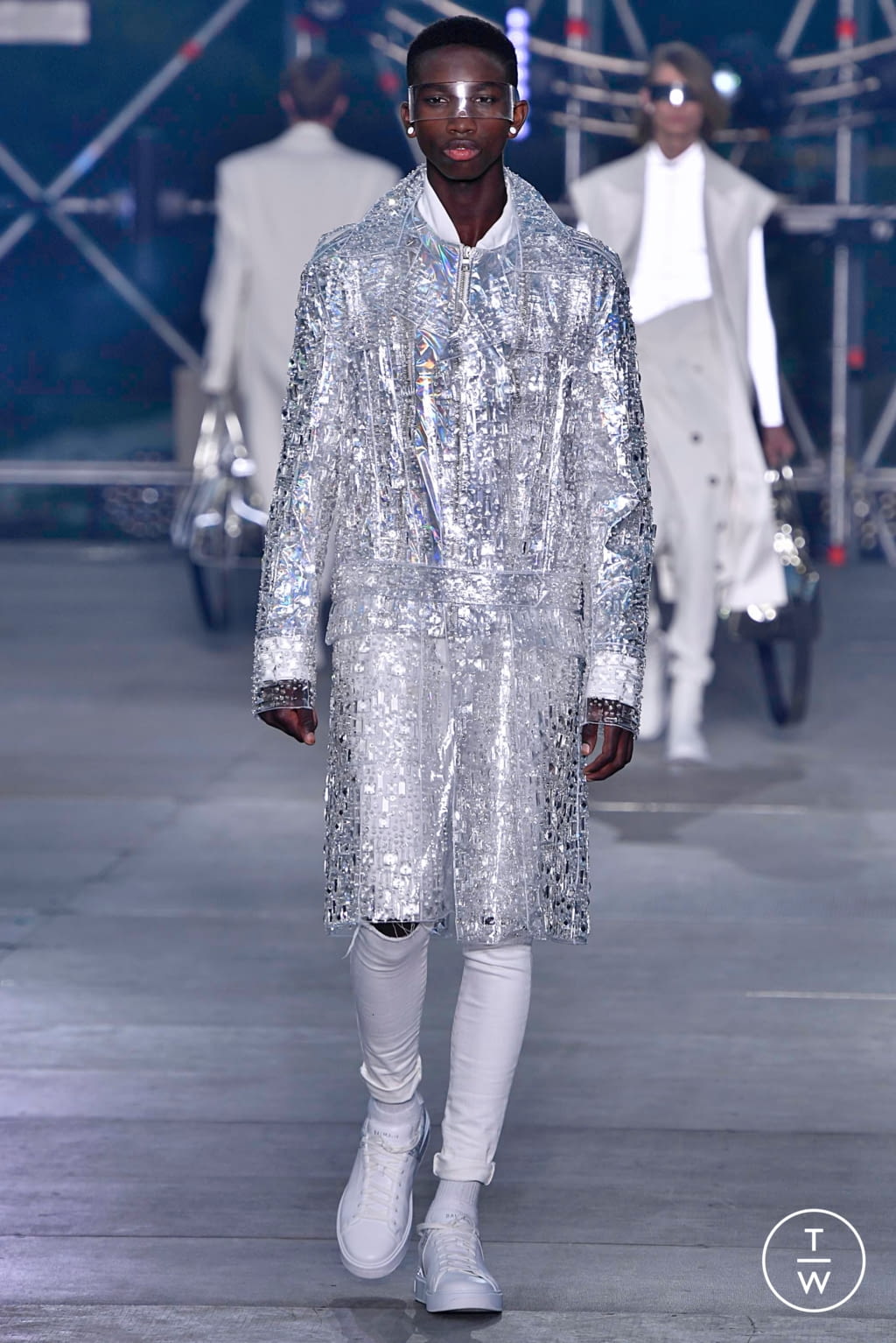 Fashion Week Paris Spring/Summer 2020 look 5 from the Balmain collection 男装
