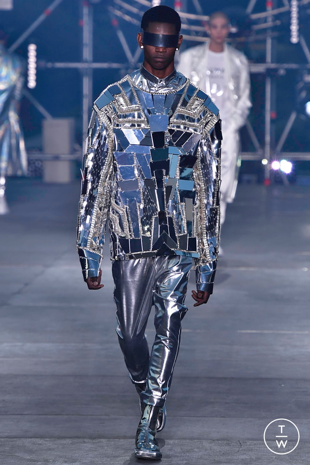 Fashion Week Paris Spring/Summer 2020 look 12 from the Balmain collection 男装