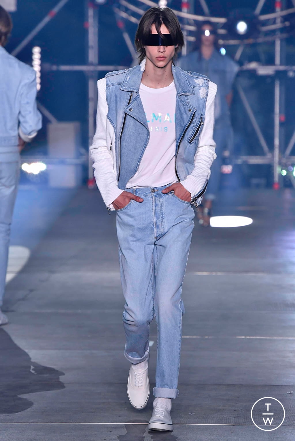Fashion Week Paris Spring/Summer 2020 look 25 from the Balmain collection 男装