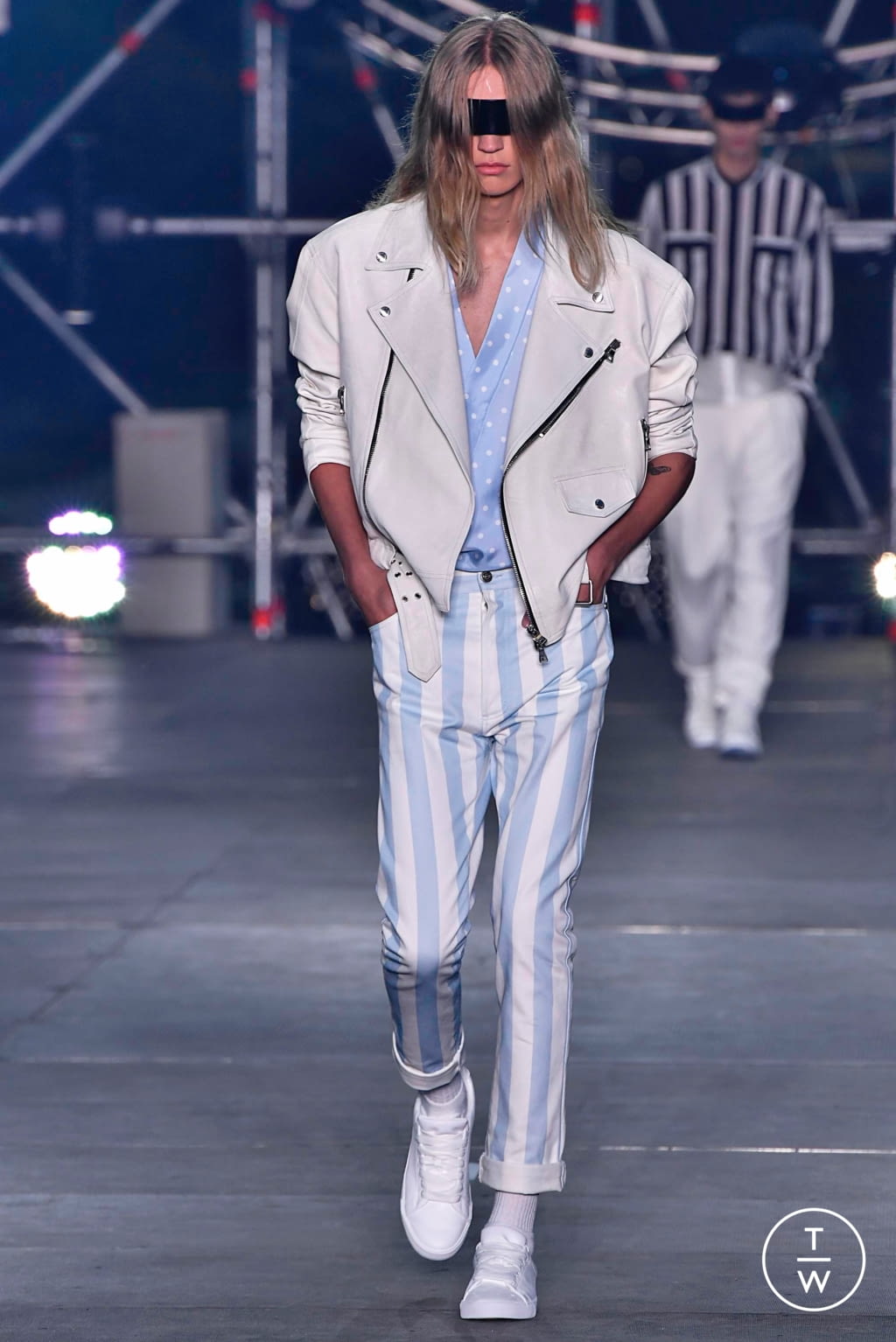 Fashion Week Paris Spring/Summer 2020 look 43 from the Balmain collection menswear