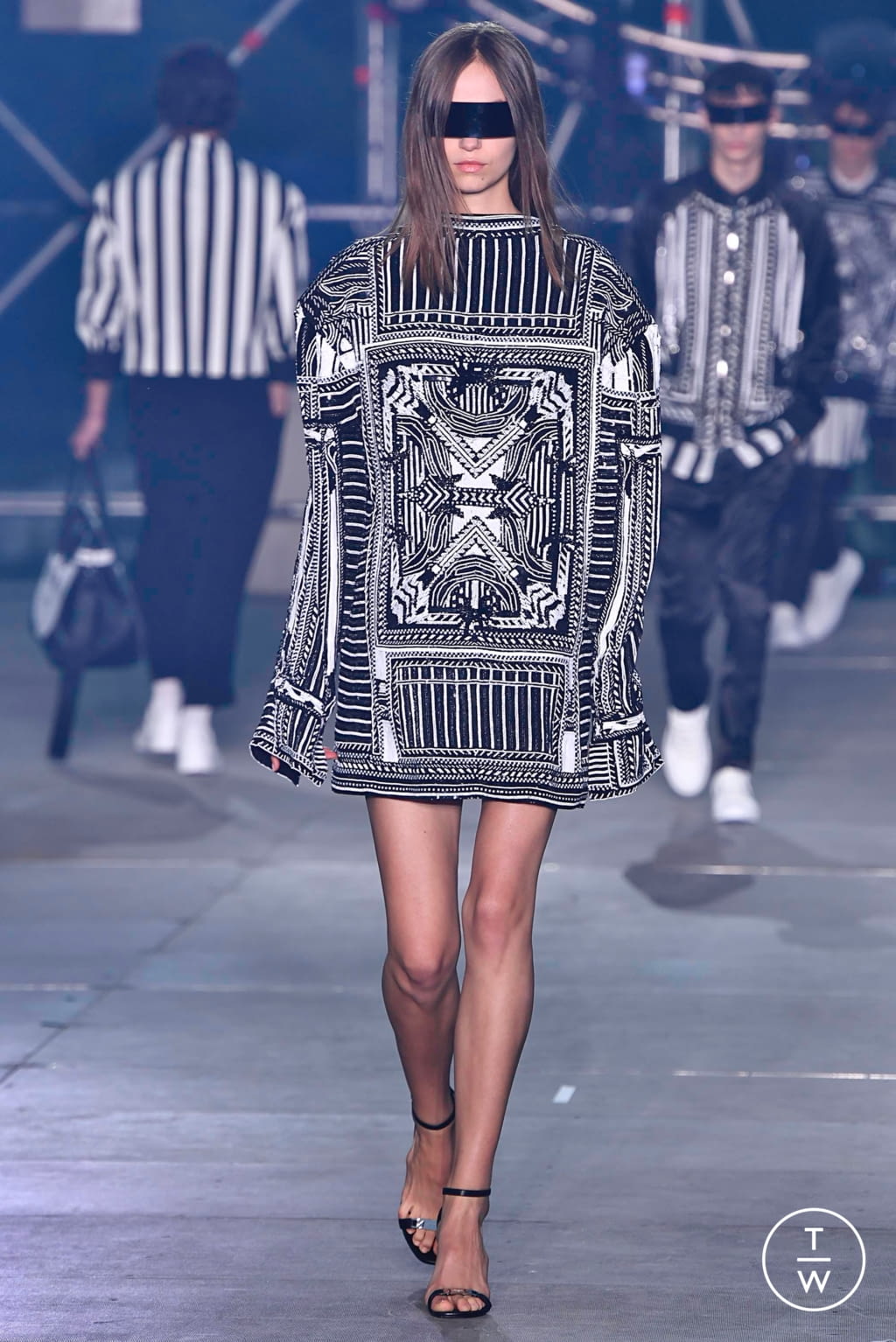 Fashion Week Paris Spring/Summer 2020 look 50 from the Balmain collection menswear