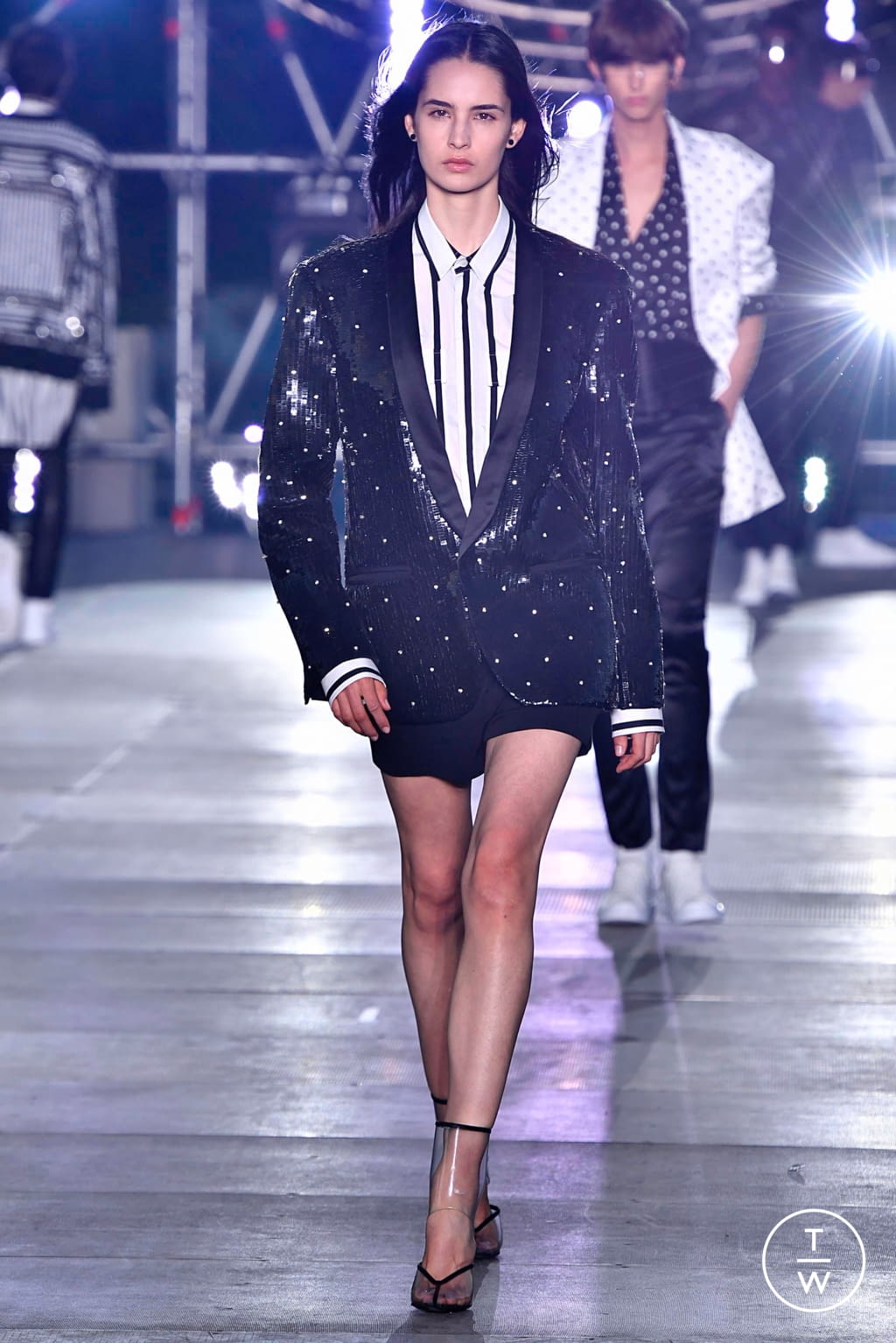 Fashion Week Paris Spring/Summer 2020 look 54 from the Balmain collection 男装