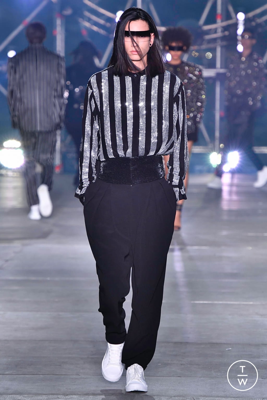 Fashion Week Paris Spring/Summer 2020 look 63 from the Balmain collection 男装