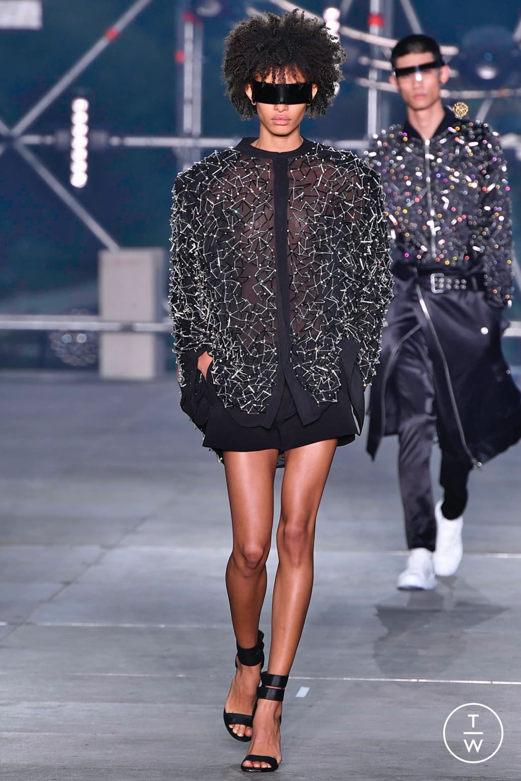 Fashion Week Paris Spring/Summer 2020 look 64 from the Balmain collection menswear