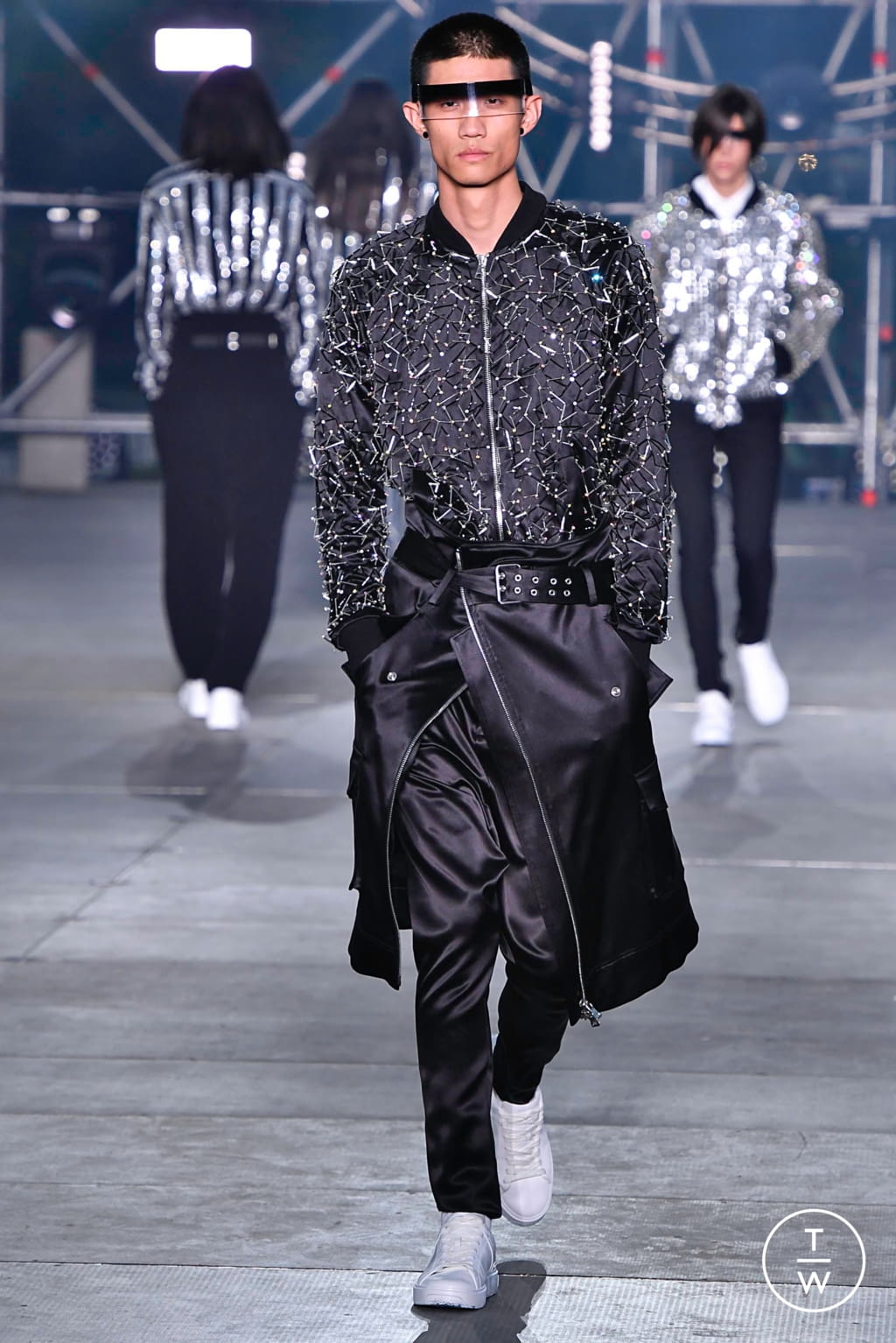 Fashion Week Paris Spring/Summer 2020 look 65 from the Balmain collection 男装