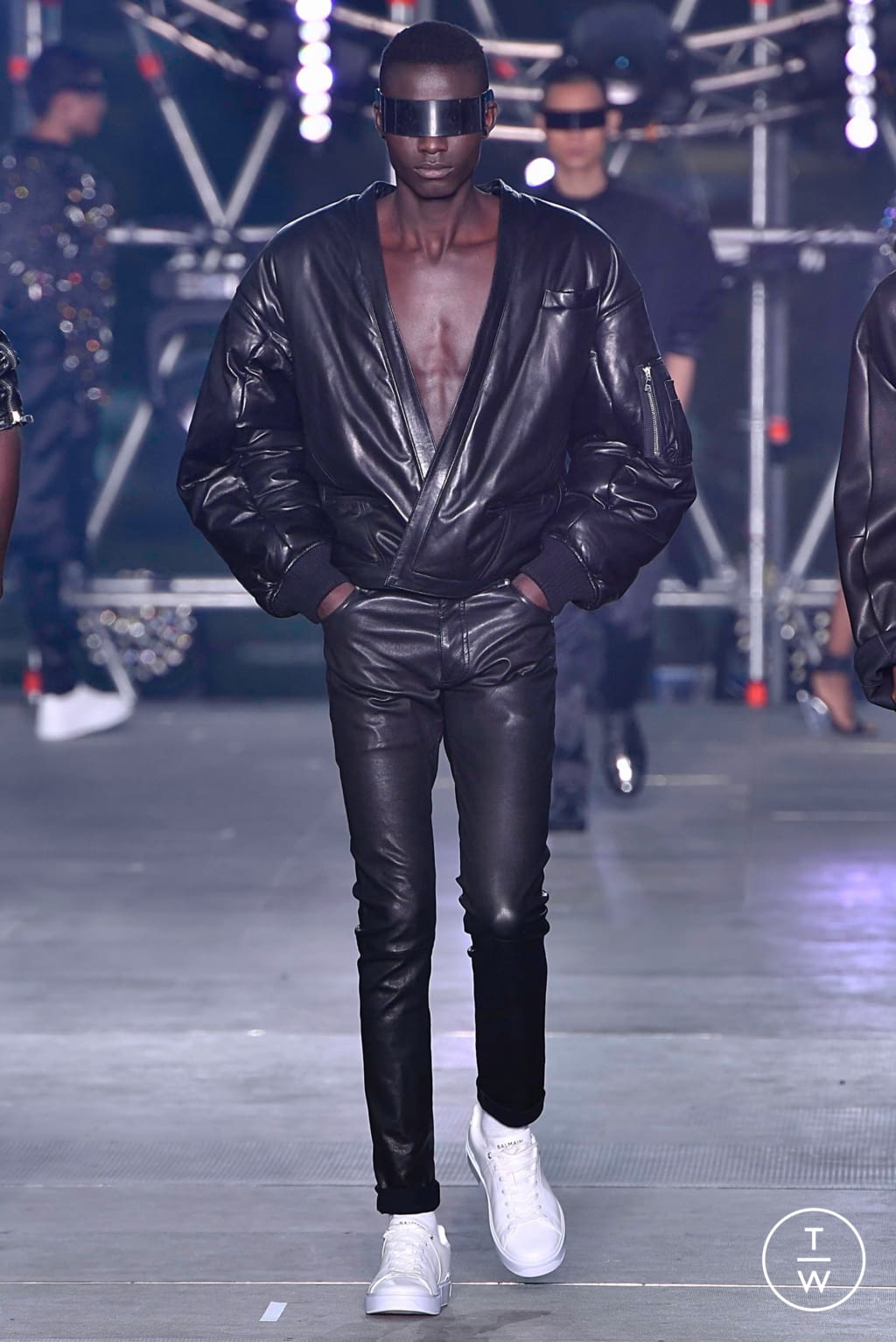 Fashion Week Paris Spring/Summer 2020 look 68 from the Balmain collection 男装