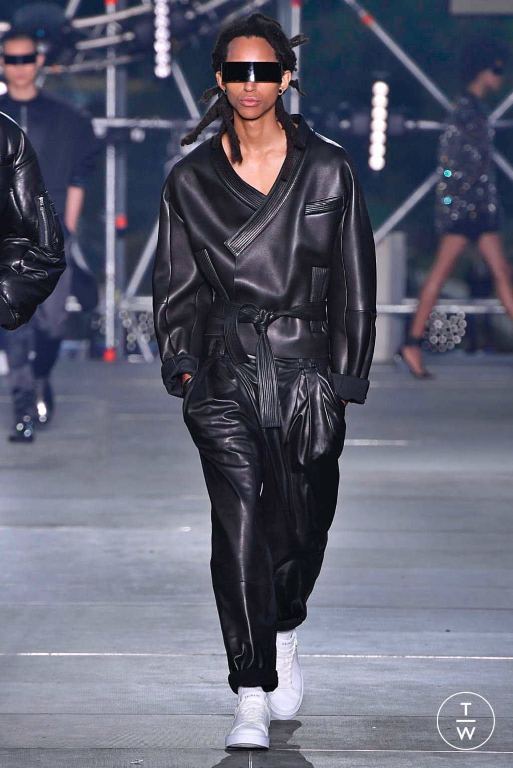 Fashion Week Paris Spring/Summer 2020 look 70 from the Balmain collection menswear