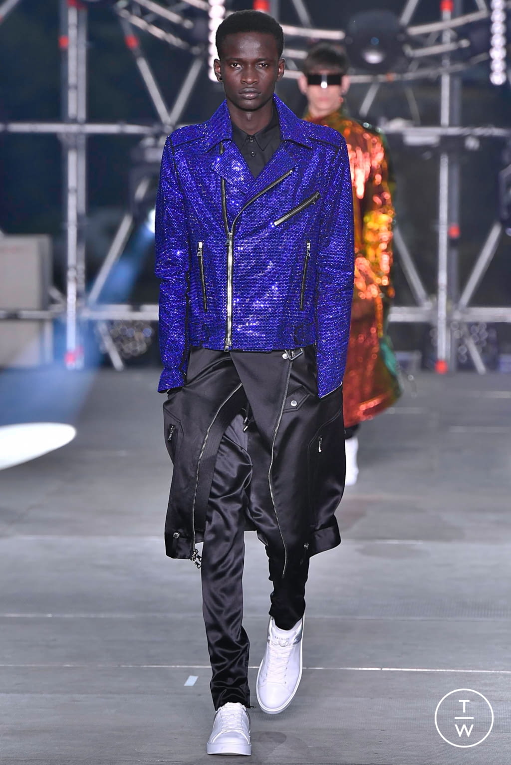 Fashion Week Paris Spring/Summer 2020 look 74 from the Balmain collection 男装