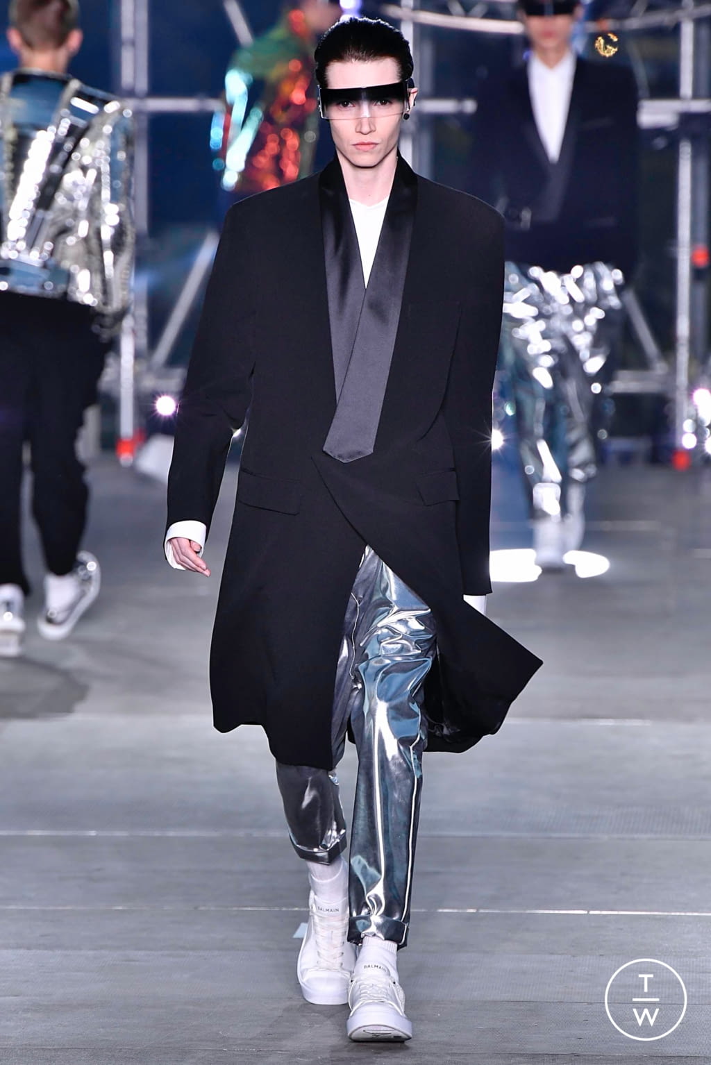 Fashion Week Paris Spring/Summer 2020 look 81 from the Balmain collection 男装