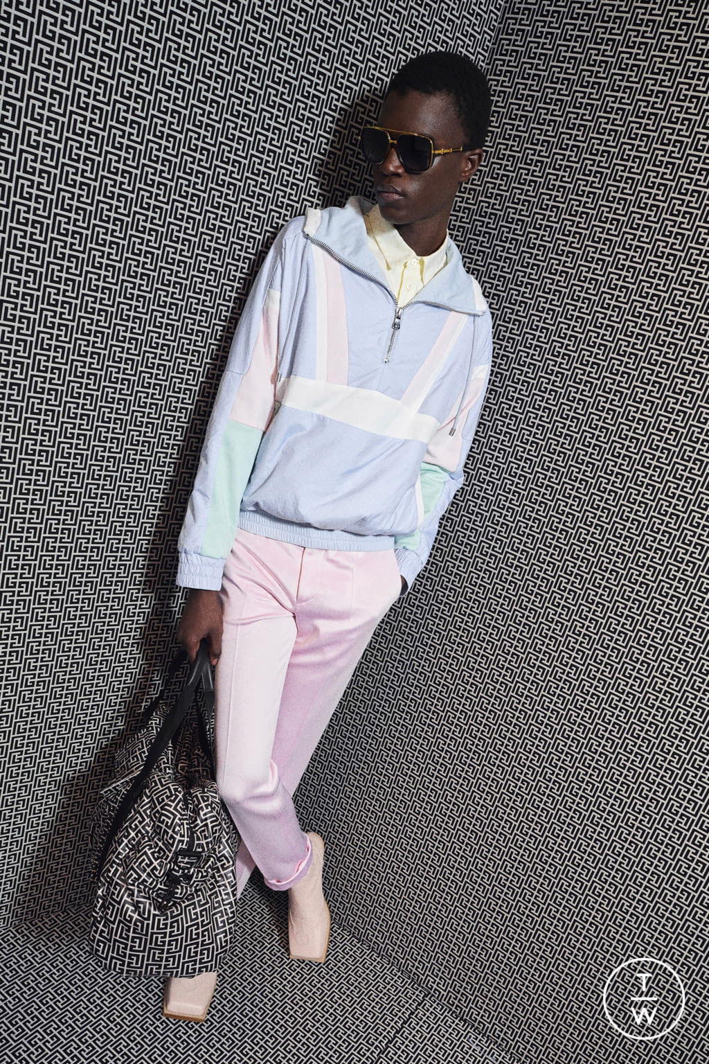 Fashion Week Paris Pre-Fall 2021 look 8 from the Balmain collection menswear