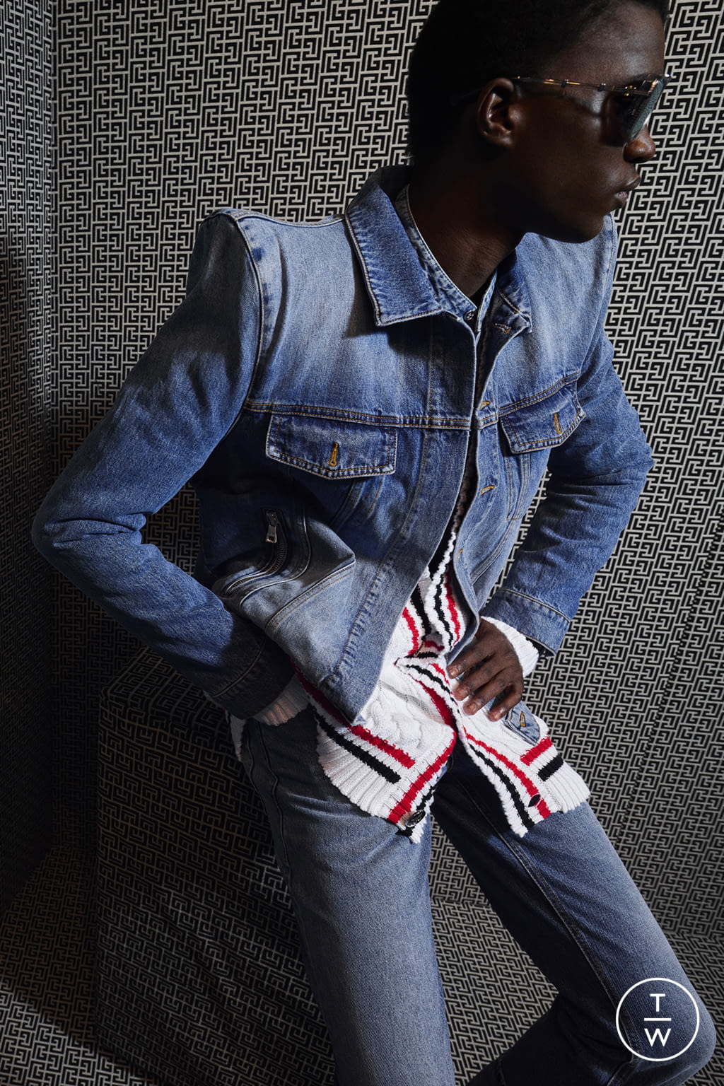 Fashion Week Paris Pre-Fall 2021 look 24 from the Balmain collection menswear