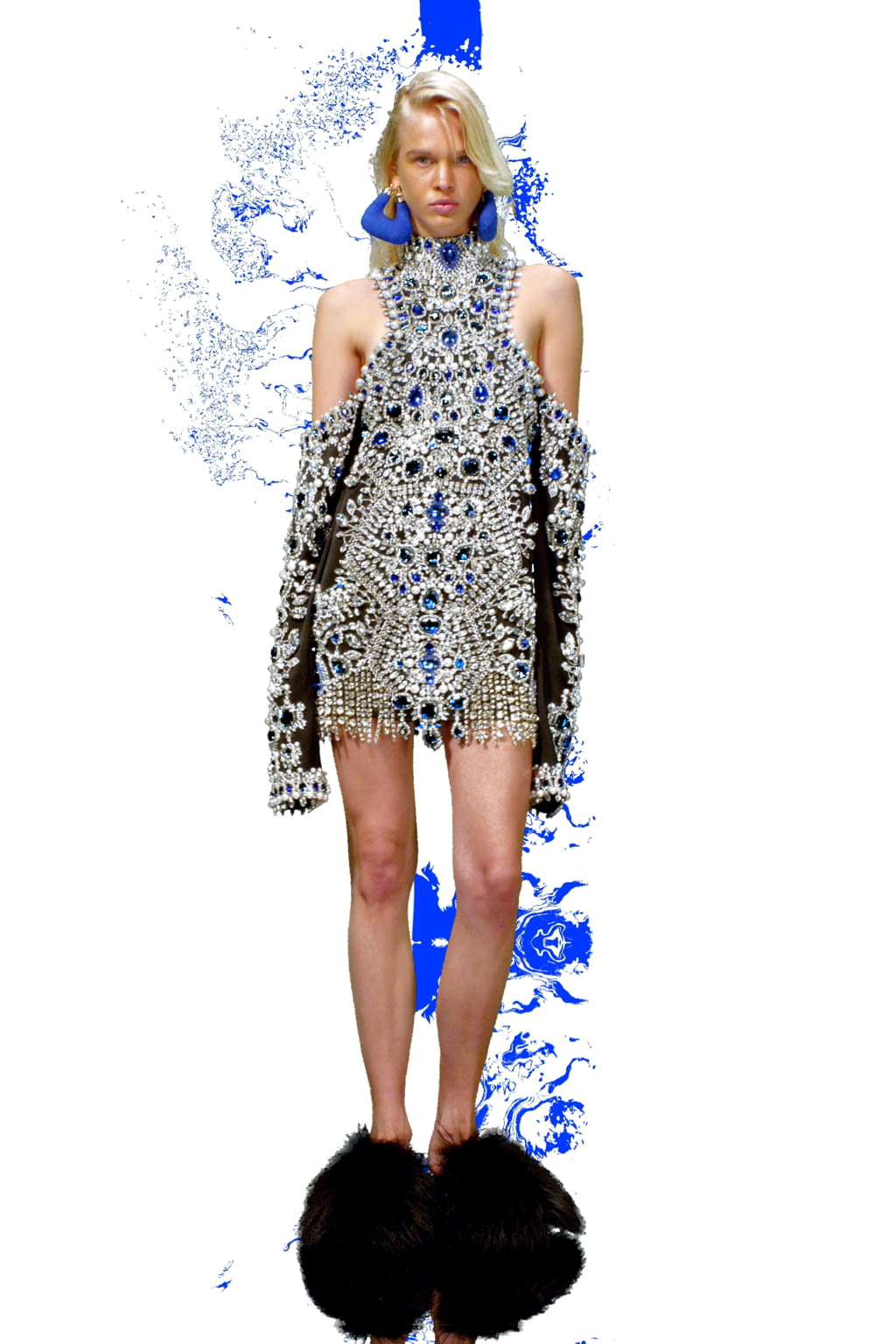 Fashion Week Paris Resort 2022 look 3 from the Balmain collection womenswear
