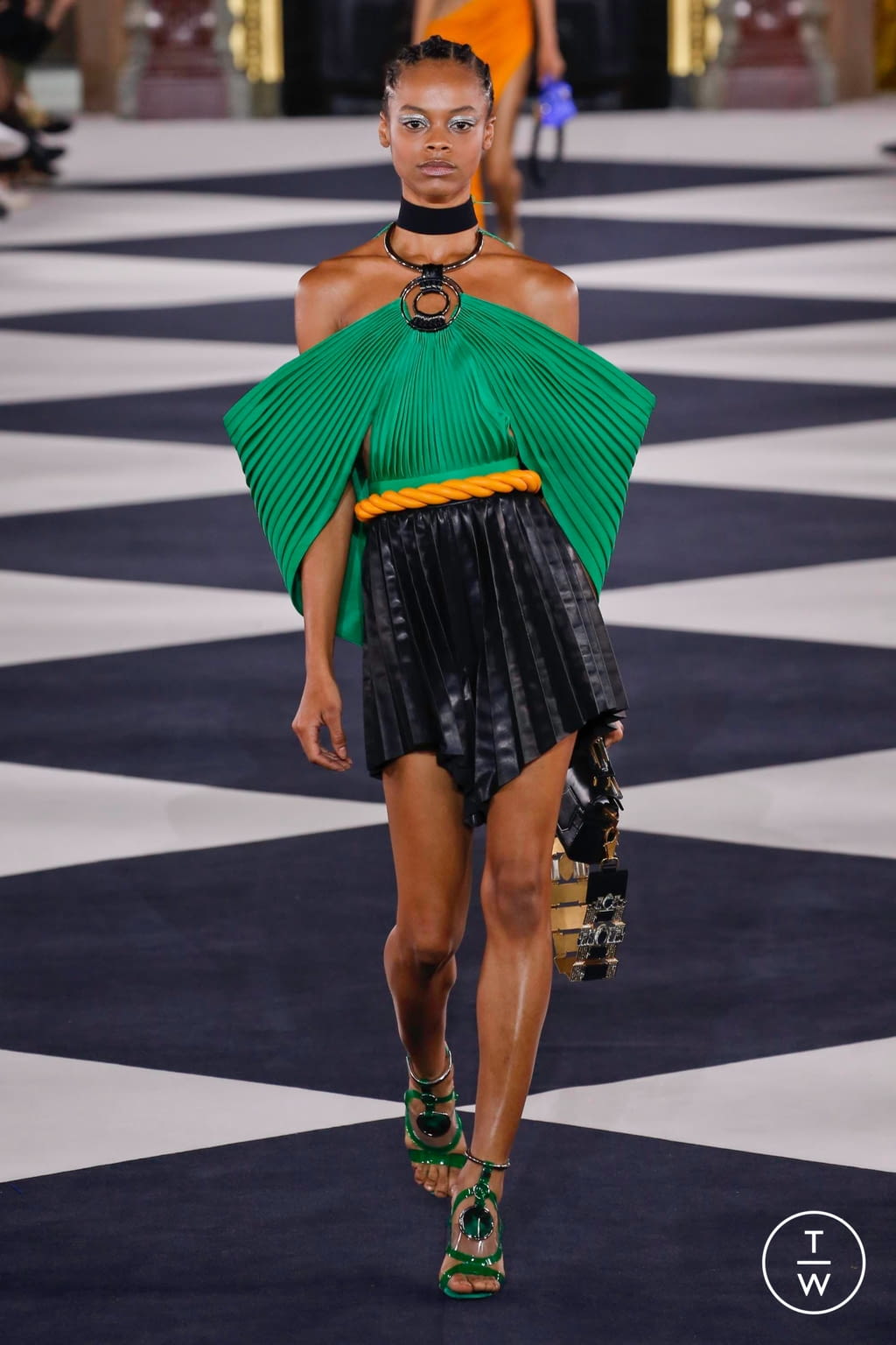 Fashion Week Paris Spring/Summer 2020 look 62 from the Balmain collection womenswear