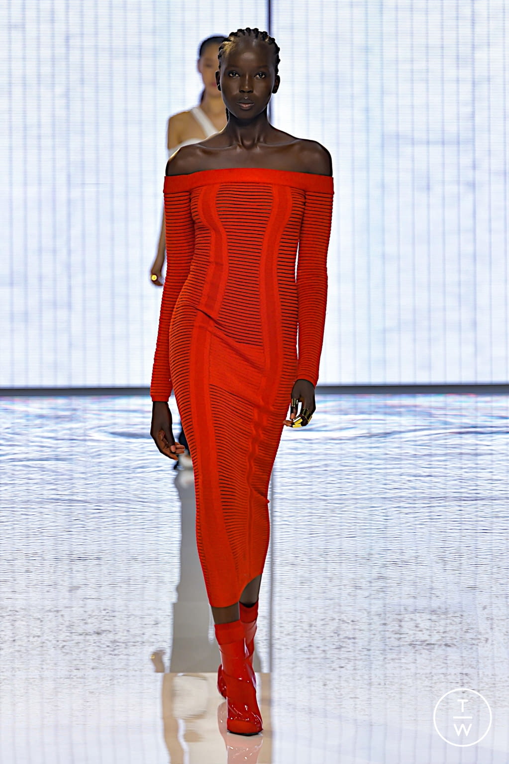 Fashion Week Paris Spring/Summer 2022 look 18 from the Balmain collection womenswear