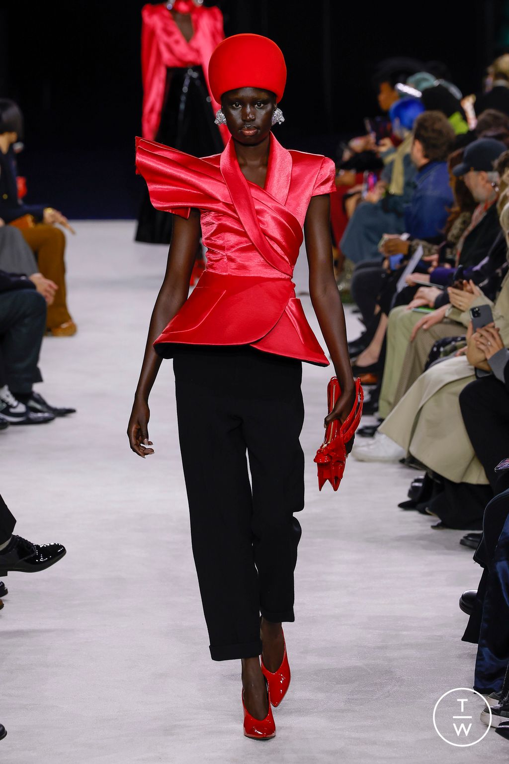 Fashion Week Paris Fall/Winter 2023 look 26 de la collection Balmain womenswear