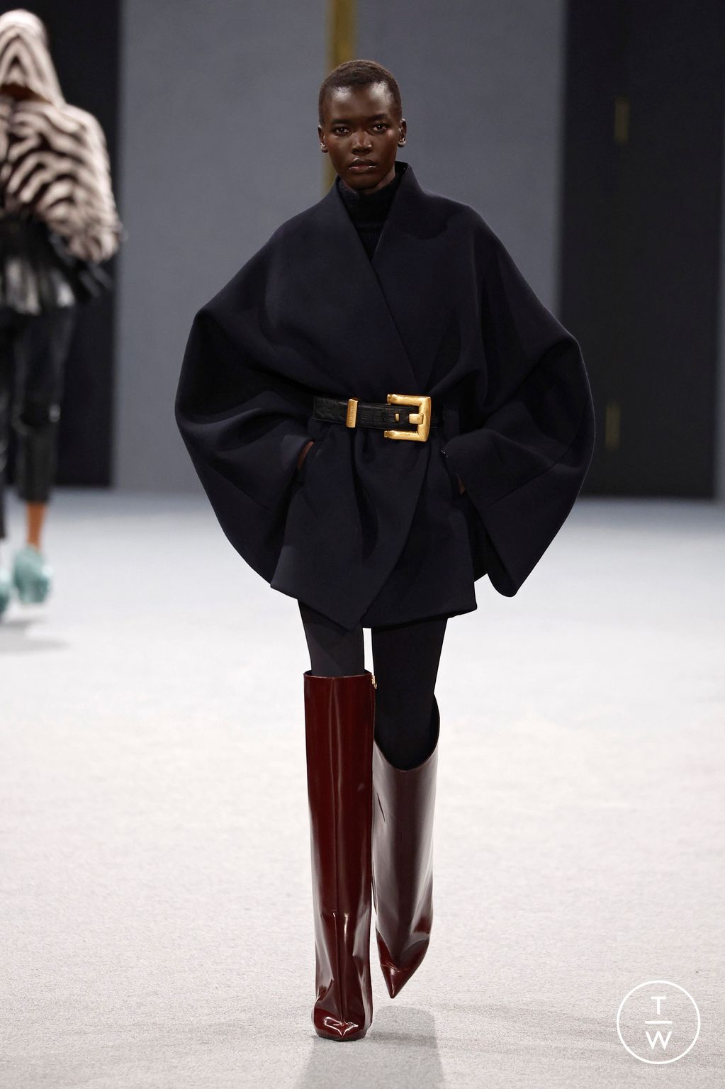 Fashion Week Paris Fall/Winter 2025 look 46 from the Balmain collection womenswear