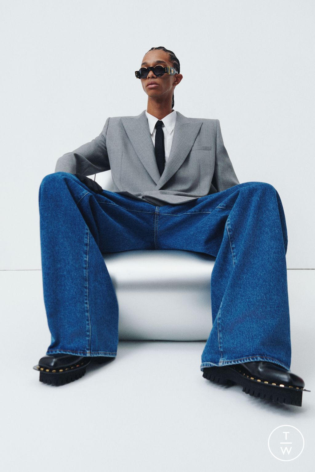 Fashion Week Paris Resort 2026 look 8 de la collection Balmain menswear