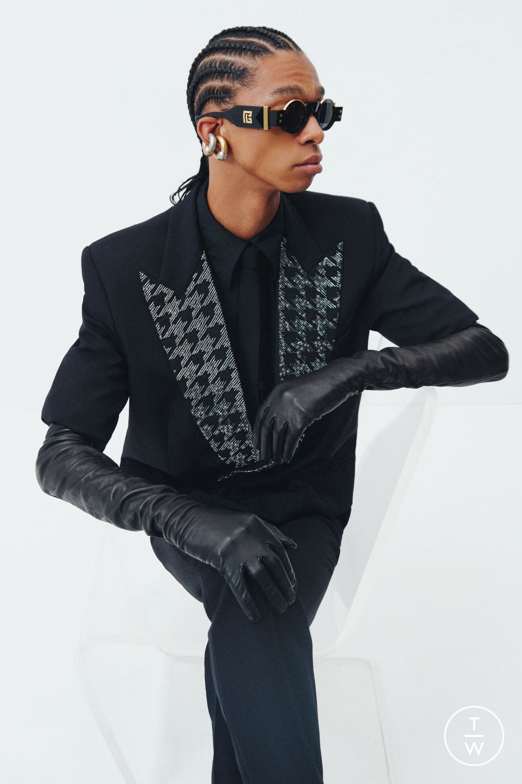 Fashion Week Paris Resort 2026 look 37 de la collection Balmain menswear