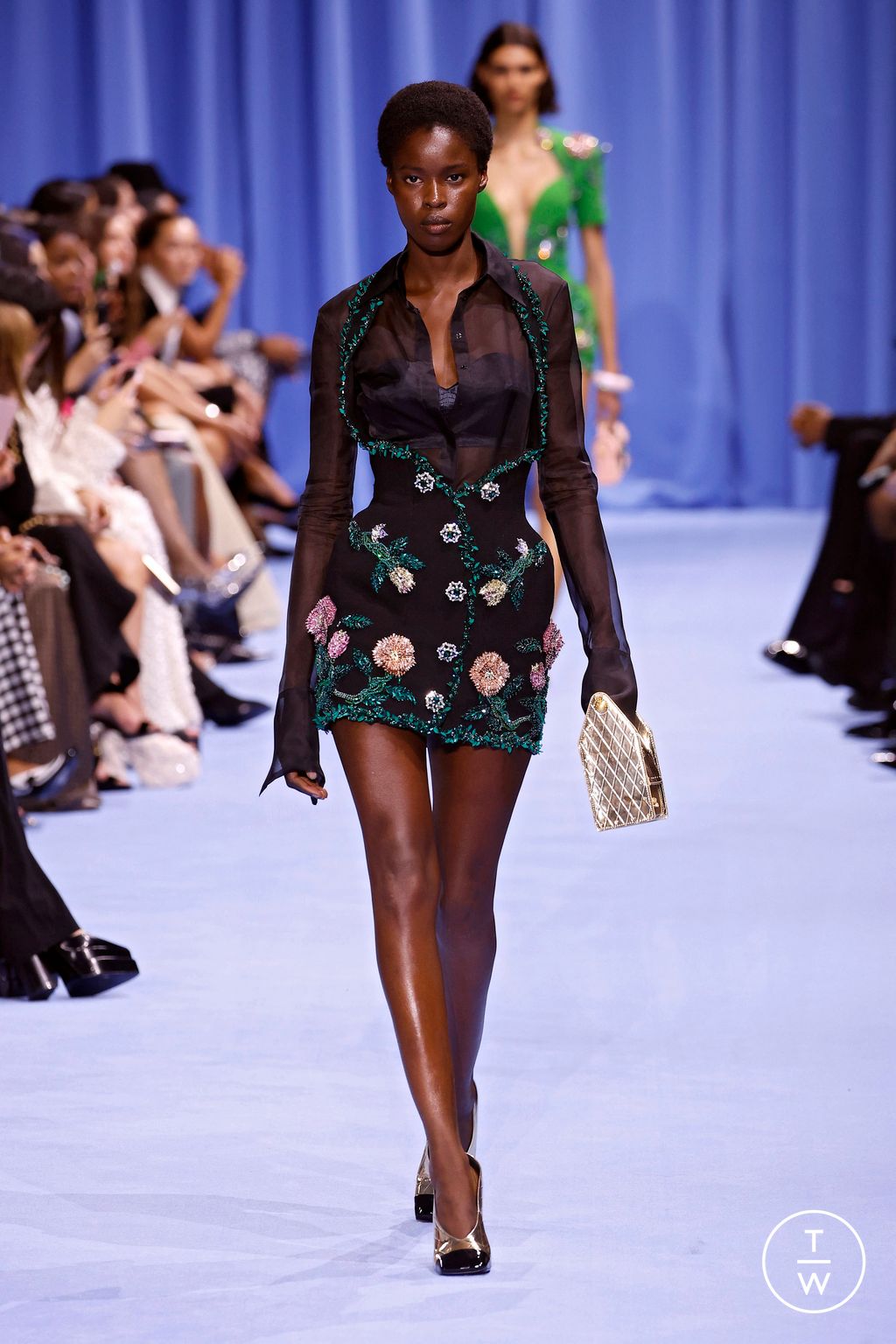 Fashion Week Paris Spring/Summer 2024 look 43 de la collection Balmain womenswear