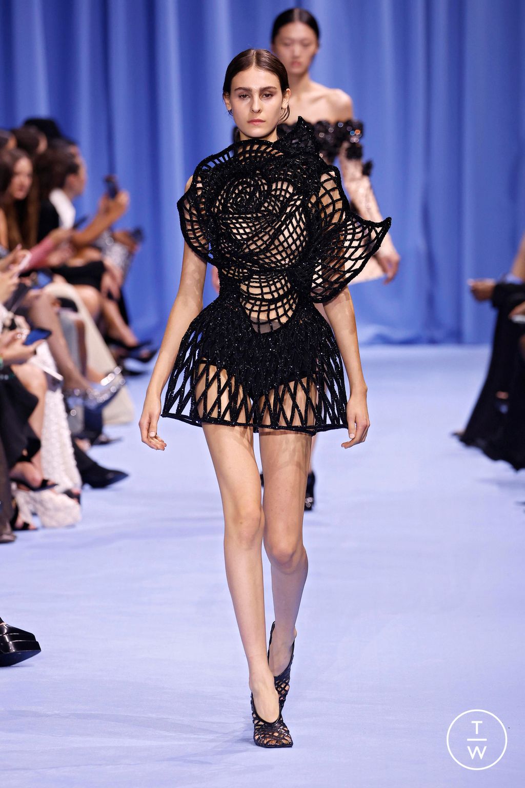 Fashion Week Paris Spring/Summer 2024 look 48 from the Balmain collection 女装