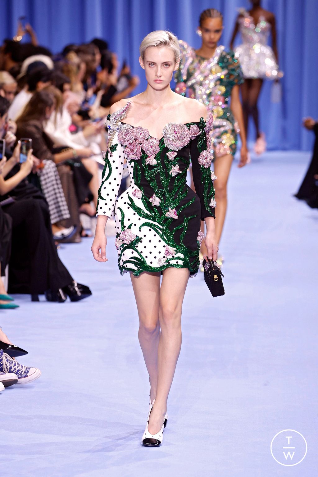 Fashion Week Paris Spring/Summer 2024 look 50 de la collection Balmain womenswear