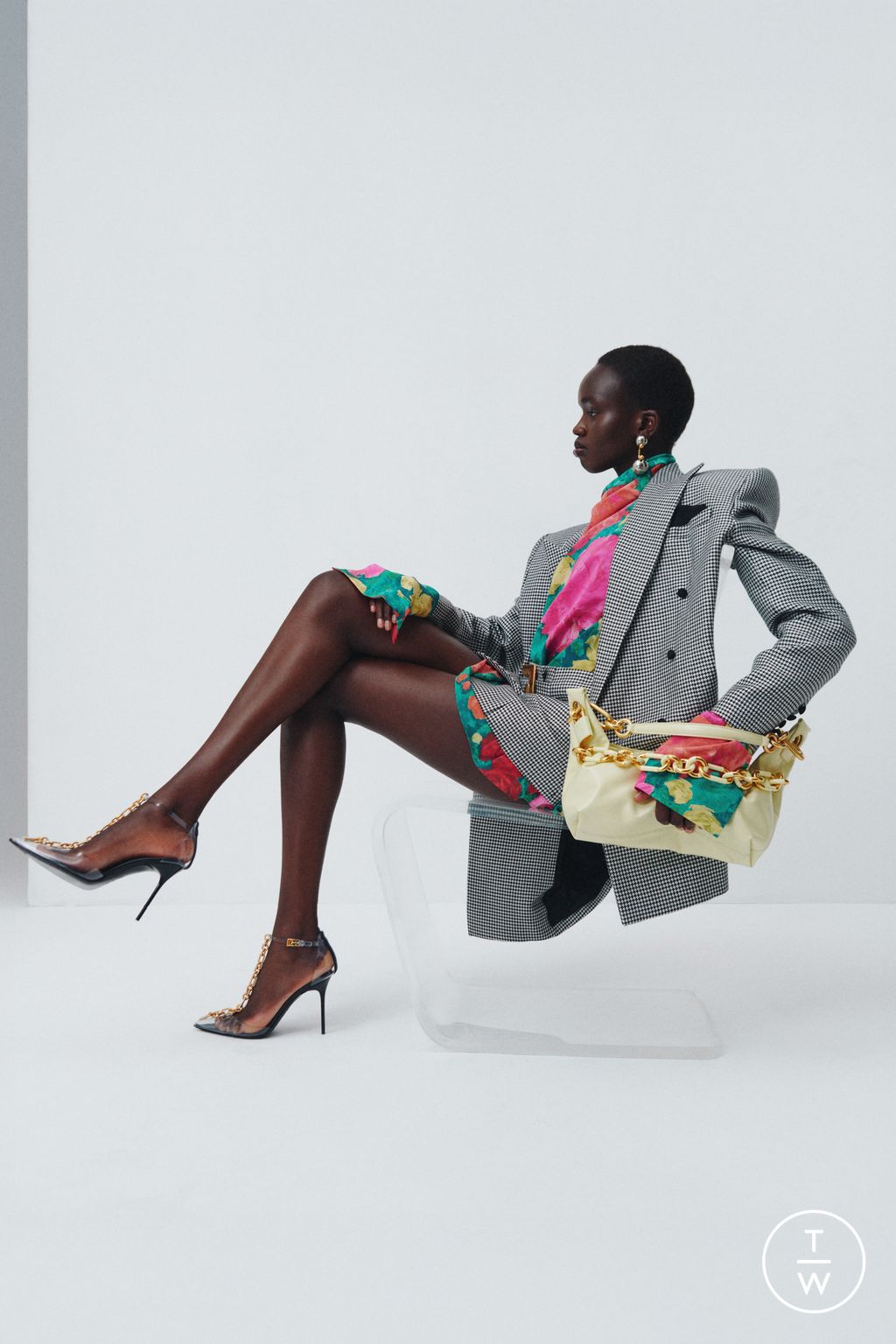 Fashion Week Paris Resort 2026 look 10 from the Balmain collection womenswear