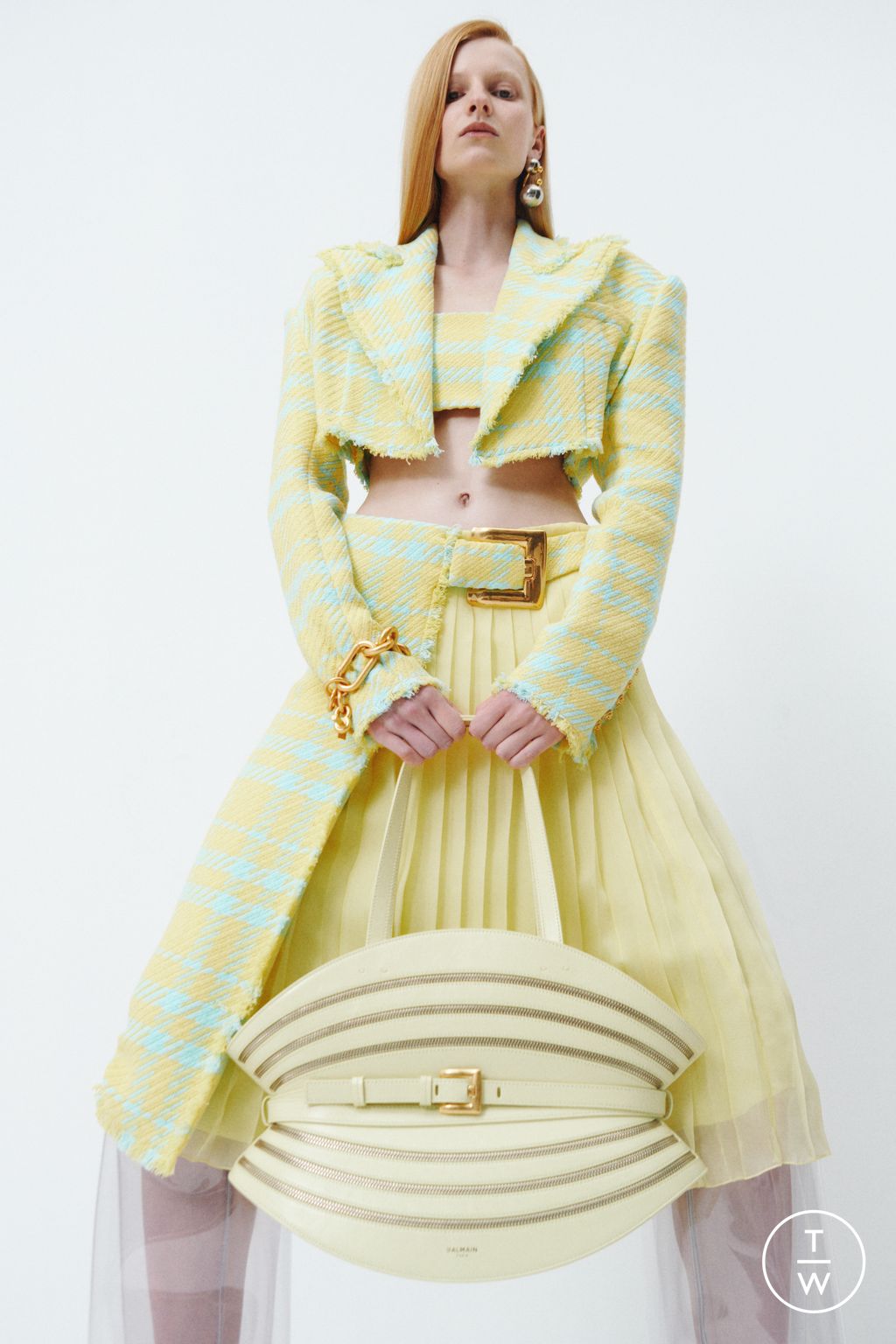 Fashion Week Paris Resort 2026 look 19 from the Balmain collection womenswear