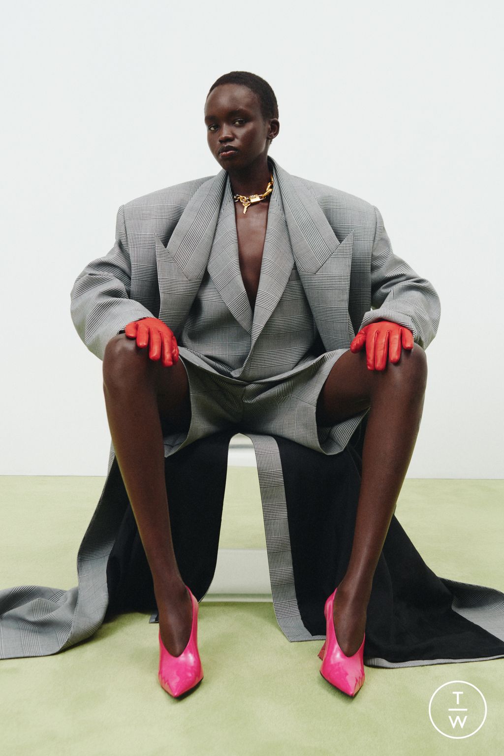 Fashion Week Paris Resort 2026 look 3 from the Balmain collection womenswear