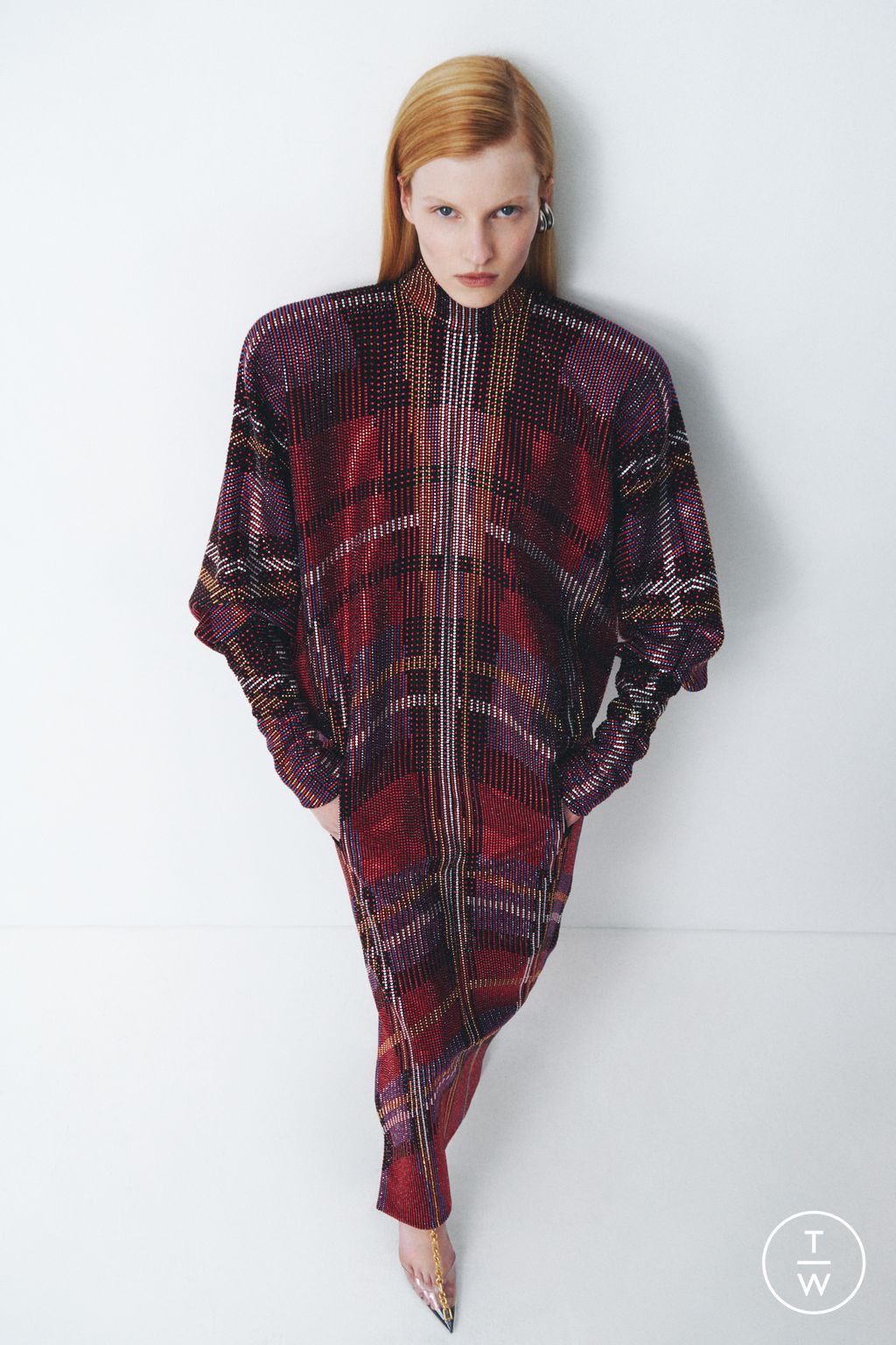 Fashion Week Paris Resort 2026 look 40 from the Balmain collection womenswear