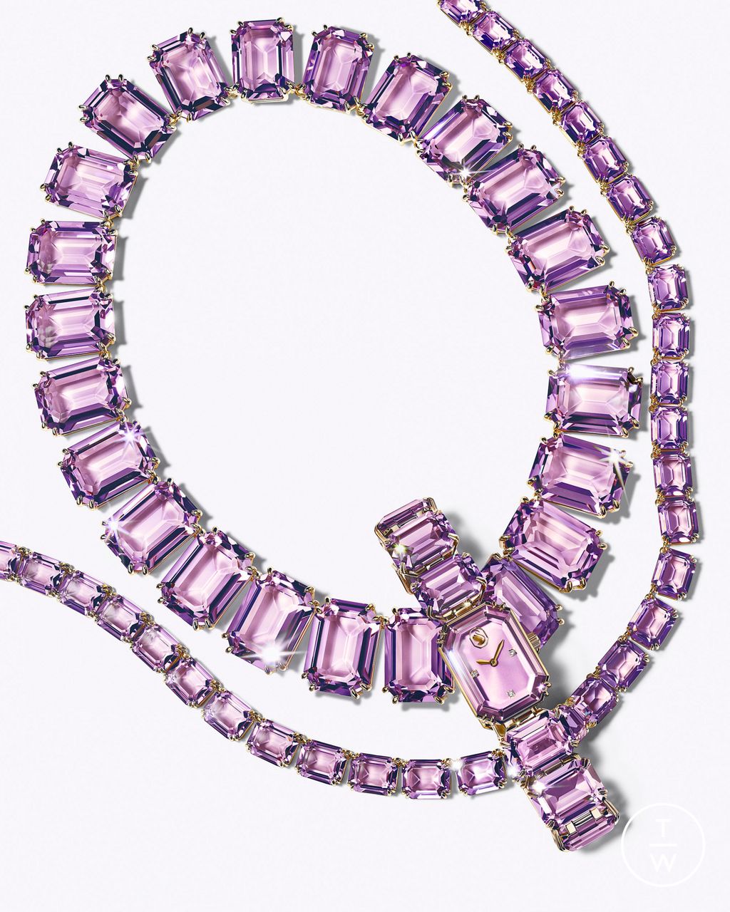 Fashion Week Paris Spring/Summer 2025 look 9 from the Swarovski collection womenswear accessories