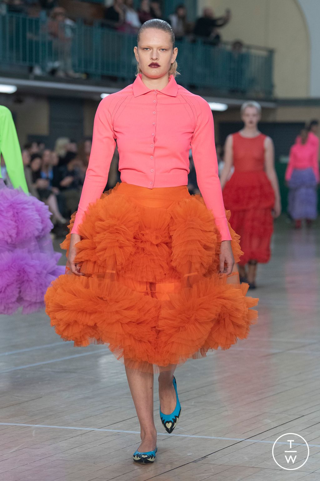 Fashion Week London Spring/Summer 2023 look 30 from the Molly Goddard collection womenswear