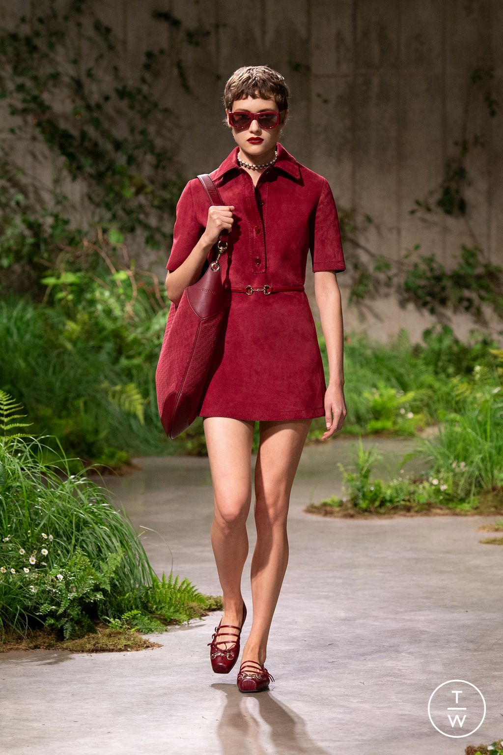Fashion Week Milan Resort 2025 look 4 de la collection Gucci womenswear