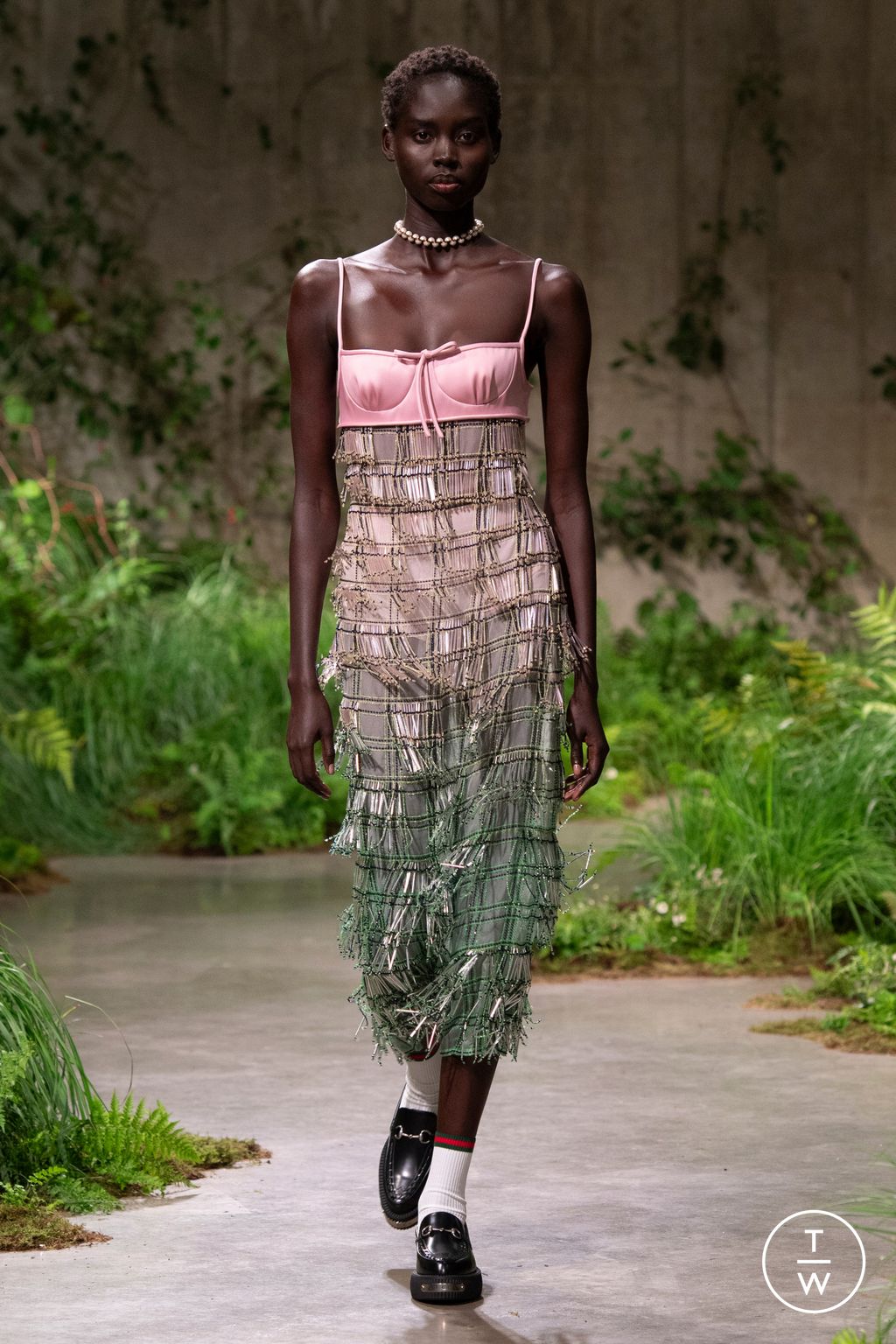 Fashion Week Milan Resort 2025 look 18 from the Gucci collection womenswear