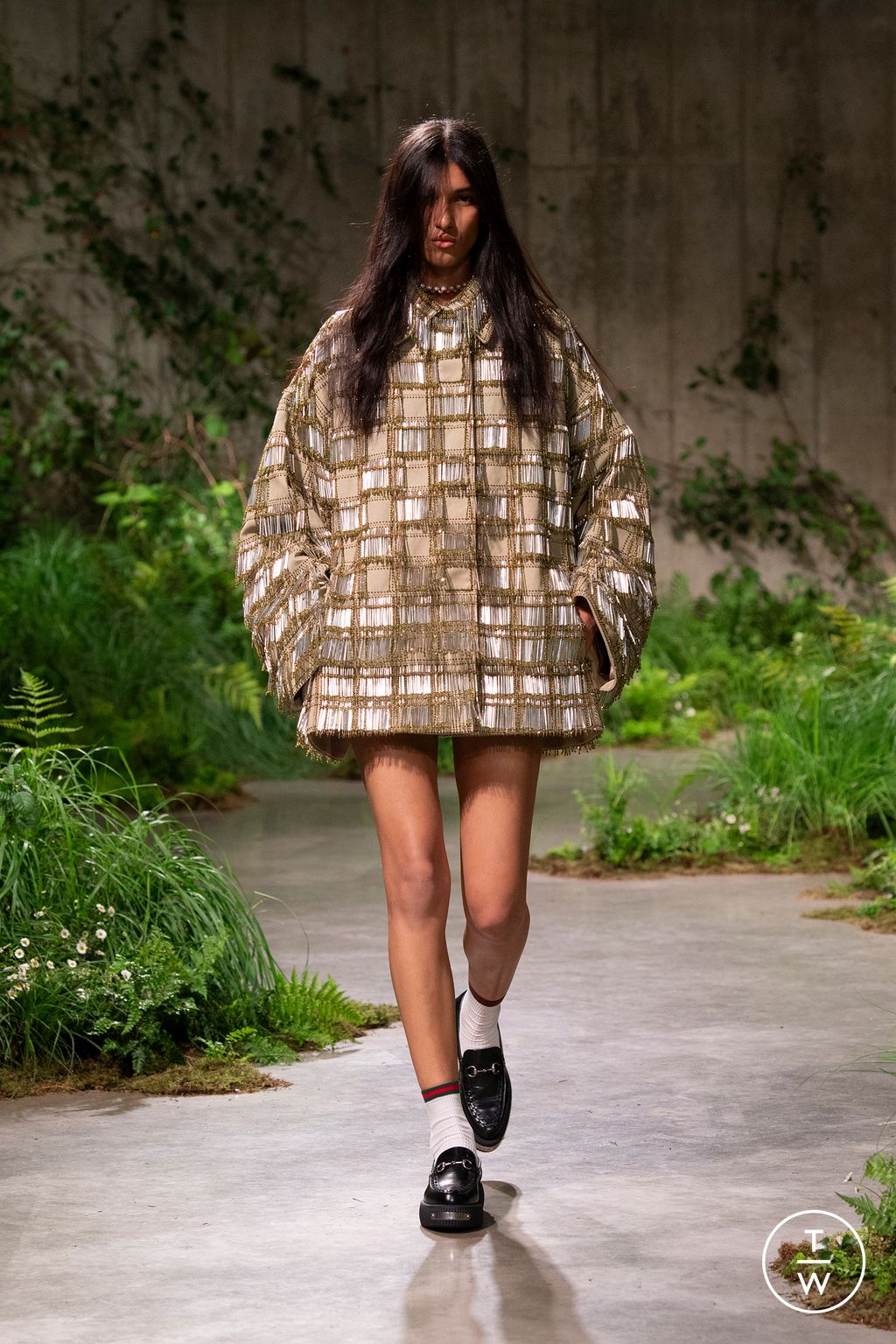 Fashion Week Milan Resort 2025 look 19 from the Gucci collection womenswear