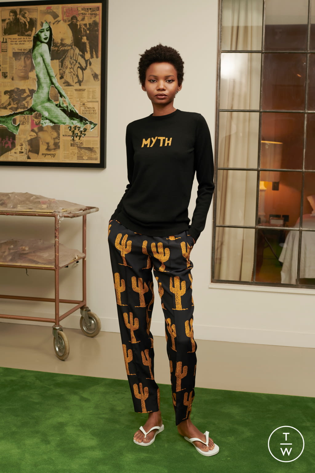 Fashion Week London Spring/Summer 2020 look 6 from the Bella Freud collection womenswear