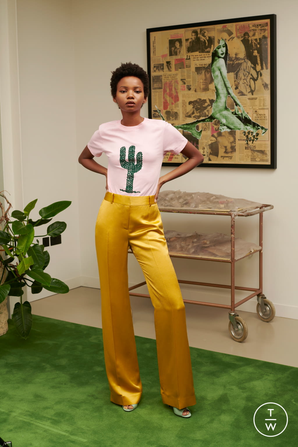 Fashion Week London Spring/Summer 2020 look 5 from the Bella Freud collection womenswear