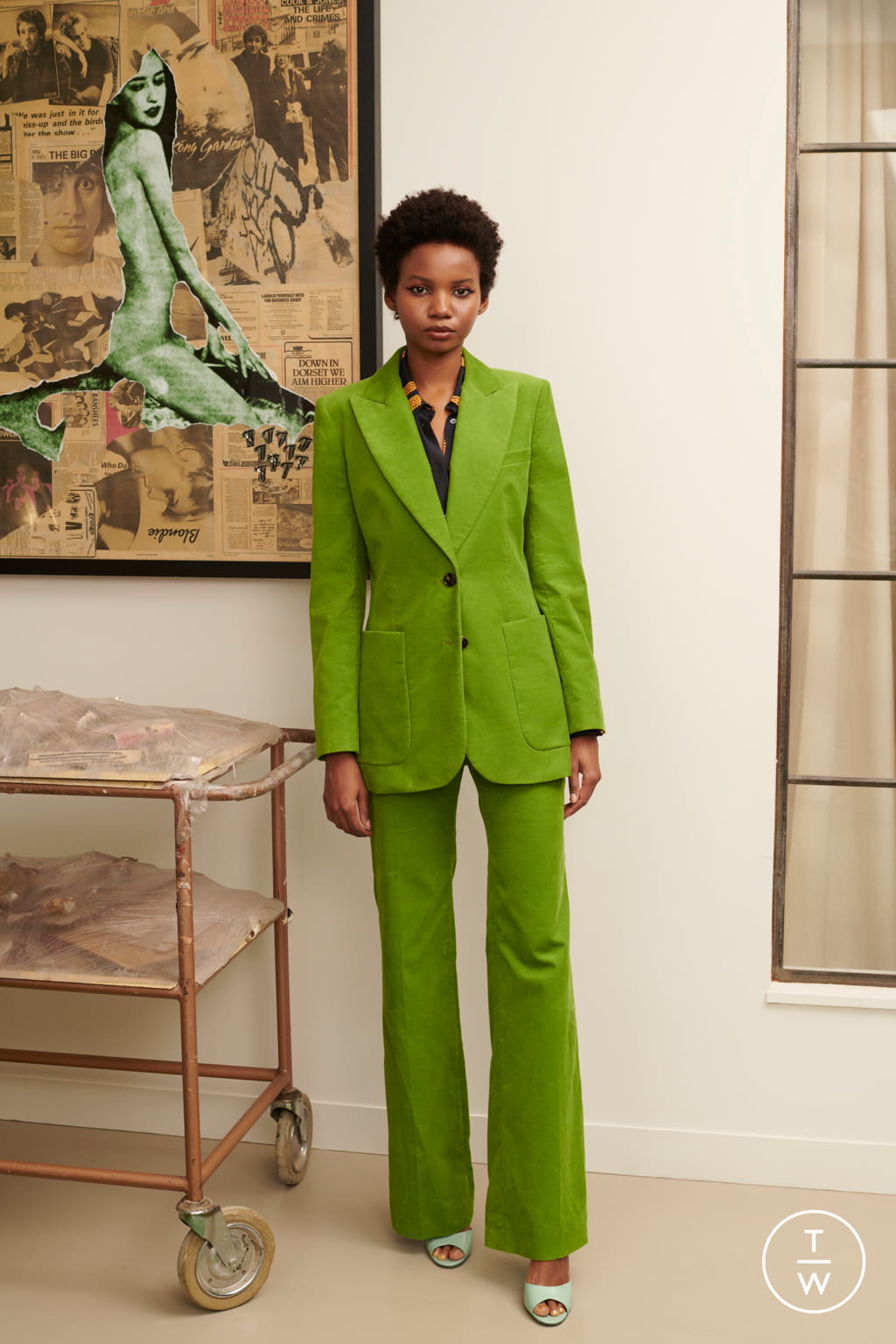 Fashion Week London Spring/Summer 2020 look 24 from the Bella Freud collection womenswear