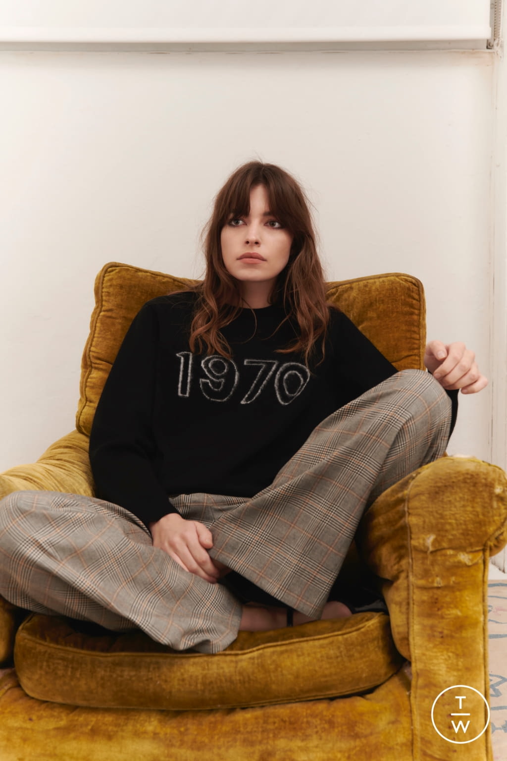 Fashion Week London Pre-Fall 2020 look 5 from the Bella Freud collection 女装