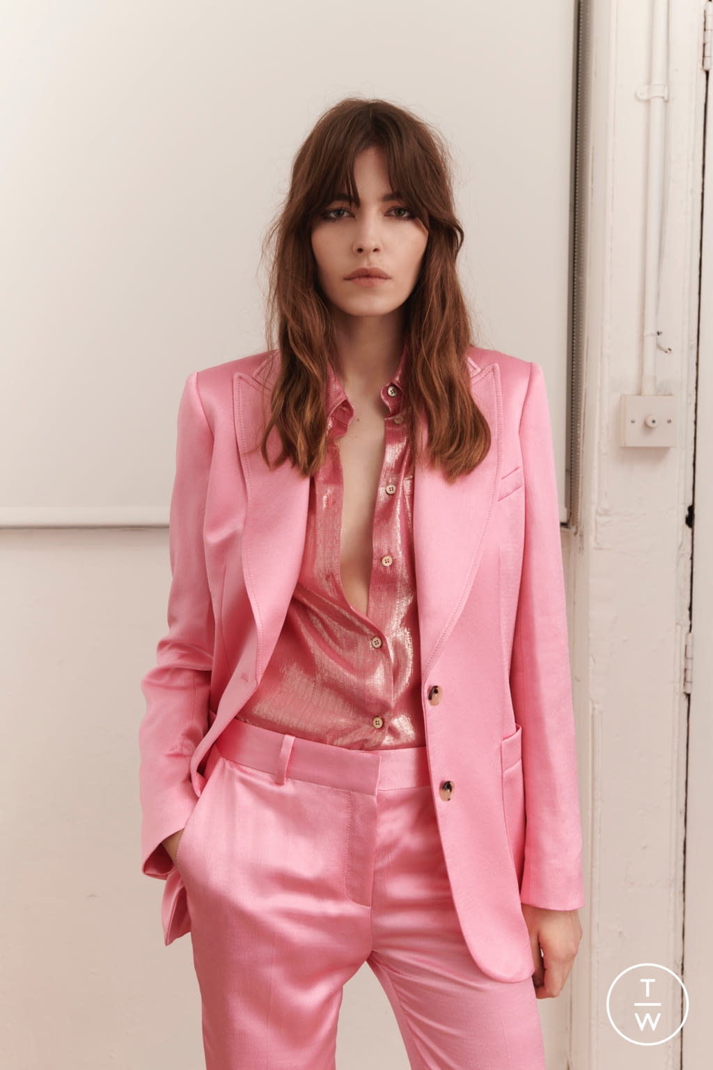 Fashion Week London Pre-Fall 2020 look 7 from the Bella Freud collection 女装